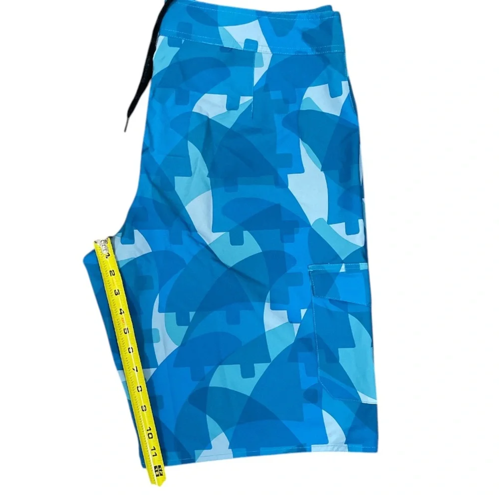 Hang Ten Board Shorts Unlined Swimming Trunks Cargo Pocket Men's Size 36
